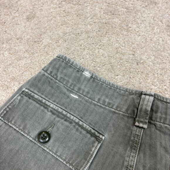 Faherty Tara Herringbone High Rise Fatigue Shorts Women's 28 Indie Boho Twee - Picture 12 of 13